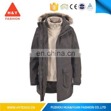 OEM polyester windproof men outdoor ski 3 in 1 jacket --7 Years Alibaba Experience