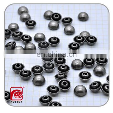 Fashion round pyramid rivet for jeans/bags black copper rivets for handbags