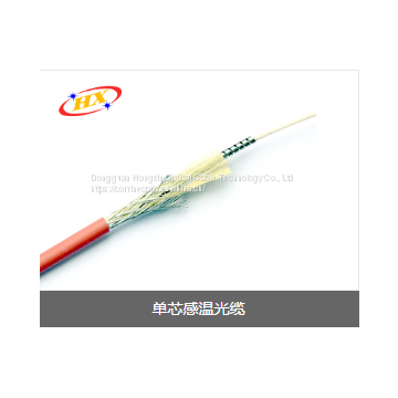 Simplex armored fiber optic cable