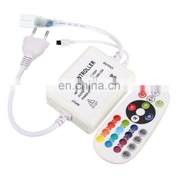 RGB LED IR Controller Mini AC 220V With IR 24Key Remote Control For LED Strip Lights