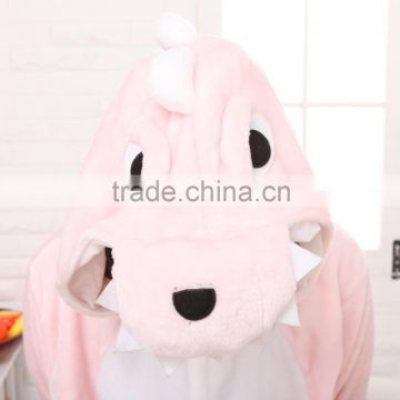 2015 Walsonstyles Cheapest Winter animal Onesie pajamas jumpsuit flannel adult pink dinasour pajama