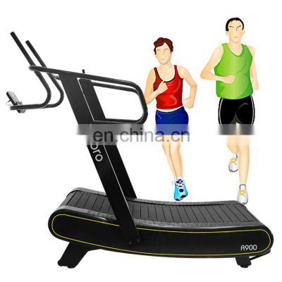 Curved treadmill & air runner for commercial use woodway running machine HIIT is available gym equipment for body strong