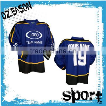 embroidered blank hockey jersey sublimation whole set for sale