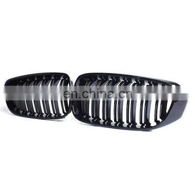 For bmw 3 series GT F34 front Grille high guality glossy black doul slat line bumper grille for bmw 3 series F34 2012-2019