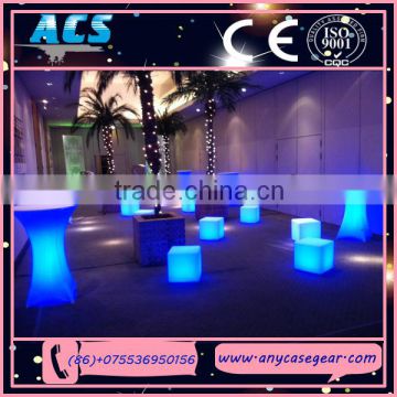 ACS led light cube chair with remote controller