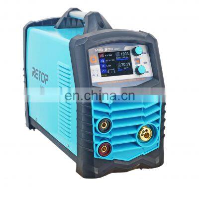 Hot selling 6 in 1 MIG-200WDP welders portable,suitable for household maintenance,manual diy, mobile or small-scale industrial.