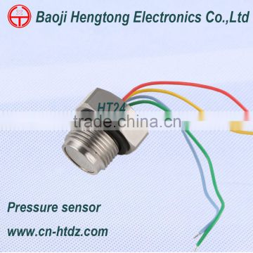 Flush-diaphragm silicon pressure sensor