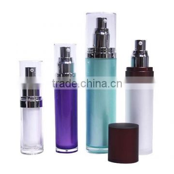 Double walled acrylic cosmetic bottle (612DT-QD)