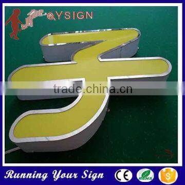 hot sale outdoor led signs acrylic with stainless steel letters