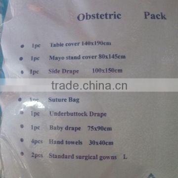 Surgical disposable cheap obstetric pack