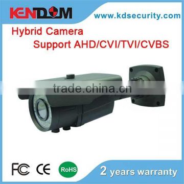 Kendom Latest New Arrivals Hybrid Camera Weatherproof IP66 Varifocal Lens ahd, cvi, tvi all in one Camera CCTV