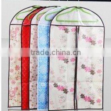 Long coats and suit hanging clothes storage bag with a hook