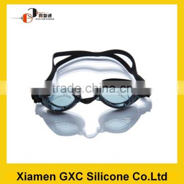 wholesale anti-fog safety silicone swimming goggle for adult