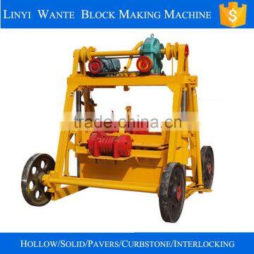 WANTE MACHINERY QT40-3B egg laying small size cement hollow brick making machine