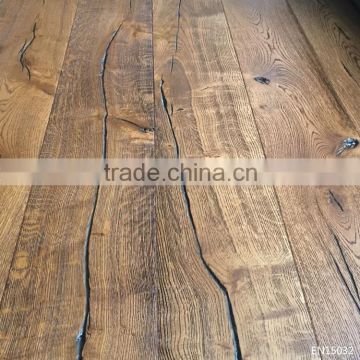 Distressed White Oak Multilayer Engineered Wood Flooring CDE Grade