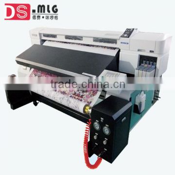NEW MODEL! highest performance model 1.6M Roll to roll digital fabric textile printer for jersey fabric printing