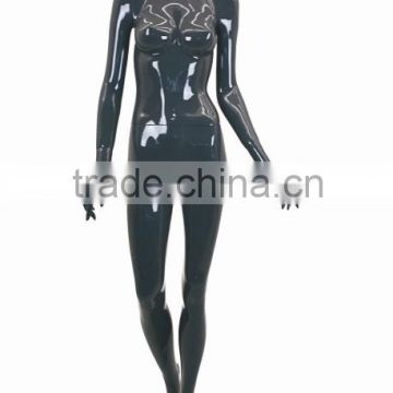 high glossy black headless female mannequins
