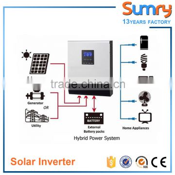 High freqyency pure sine wave power inverter 48v 5kva with mppt controller
