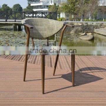 Bamboo look outdoor coffee chair