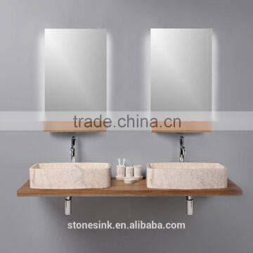 2015 new design marble bathroom sink