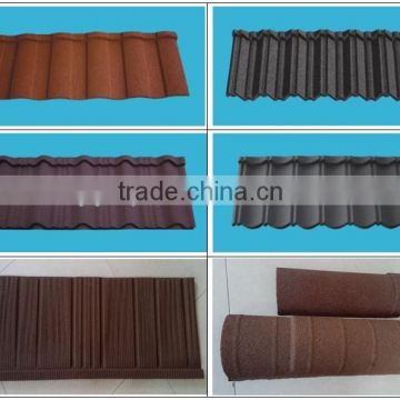 Colorful stone-coated metal roof tile making machine