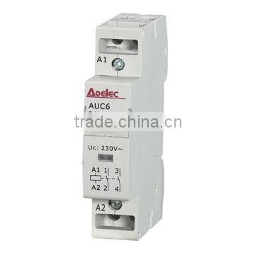 AUC6 Electrical Modular 1 phase Magnetic AC Contactor 24V