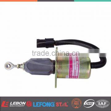 Replacement Diesel Shutoff Solenoid 3935649 12V 3935650 24V 6CT Excavator Spare Part