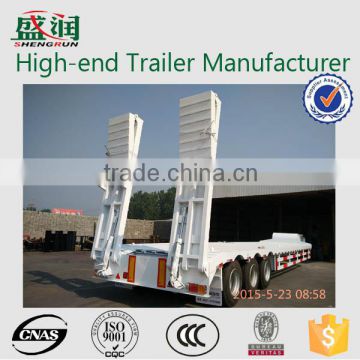 Factory Price 53ft Low Bed Truck Trailer With Hydraulic Ladder