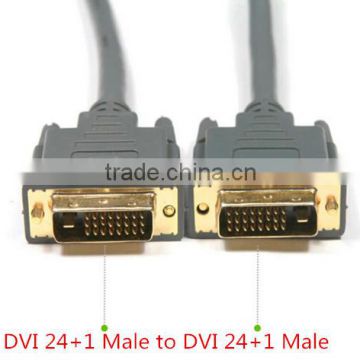 DVI-D Dual Link 24+1 Male-Male Monitor Cable (inc Ferrites) 2m