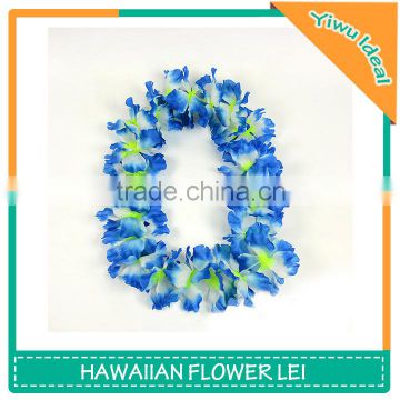 Polyester Handmade Flowers Hawaiian Party Necklaces