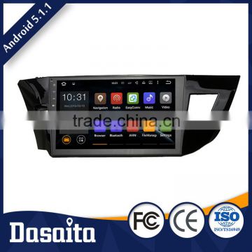 2 din Dynamic Background Pictures Selectable Black colored car dvd player with GPS for Toyota corolla 2014