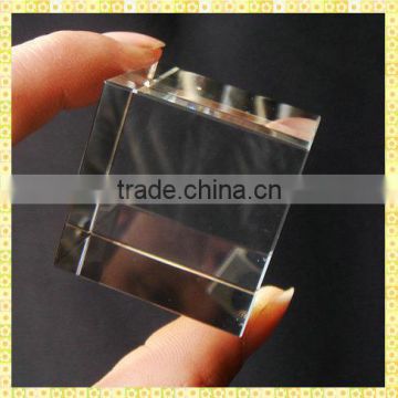 Wholesale Clear Cut Crystal Blank Cube For Company Souvenirs
