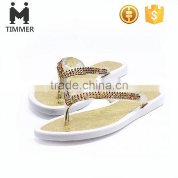 Wholesale cheap slippers Fashion Beach Slippers With Golden Chain