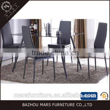 Cheap Tempered glass dining table set