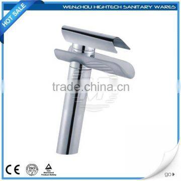 high quality low price china glass waterfall basin tap