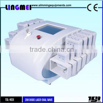 Dual wavelengthlow level LLLT laser therapy 650nm lipo laser fat burning machine