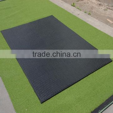 China supplier Anti slip Cow horse rubber matting with round dot