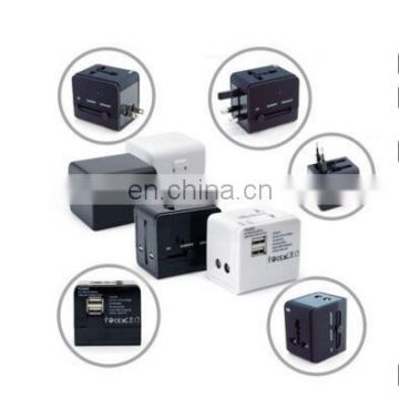 2017 New Arrival!!! Corporate Gifts Event gifts Travel adaptor with two USB port