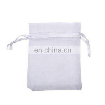 100 White Organza Bags 4x6 Inch Sheer Fabric Wedding Favor Bags With Drawstring