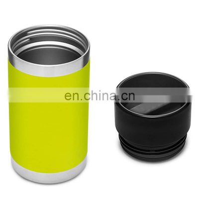 12oz customized printing double wall insulated vacuum stainless steel sport bottle with 360 degree drinking lid