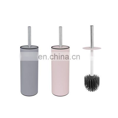 BSCI Factory Price Toilet Brush Set Bathroom Toilet Cleaning Brush TPR Toilet Brush with Holder