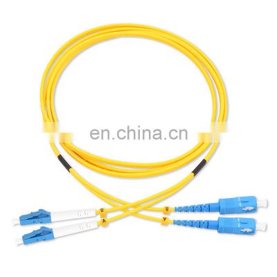 LC SC SM Duplex 2.0mm 3.0mm OS2 Single mode G652D G657A fiber patch cords PVC/LSZH