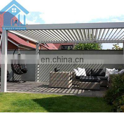 Motorized Design Bioclimatic Modern Aluminum Pergola Kits With Adjustable Louver