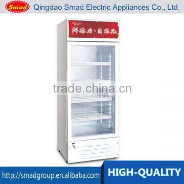 318L commercial supermarket show case beverage display refrigerator