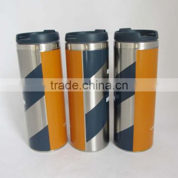 2015 Latest design stainless steel travel mug, double walled