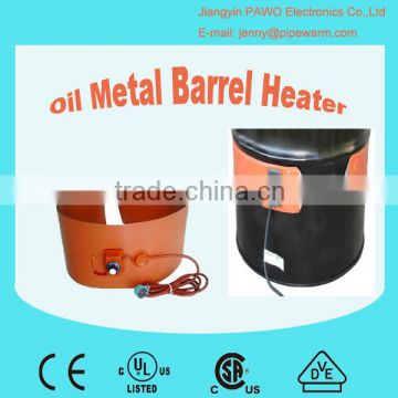 Silicone Rubber Oil Metal Barrel Heater with Adjustable Thermostat in China Factory