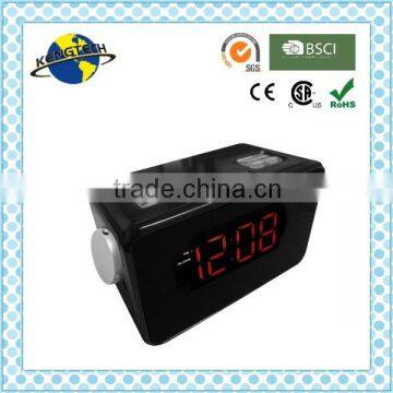 Red LED Backlight PLL Dual Alarm Projector Clock Radio