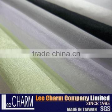 Polyester Satin Faced Organza Silk Voile Fabric