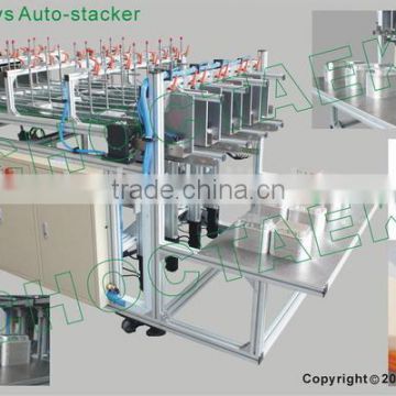 Full-automatically aluminium foil container stacker