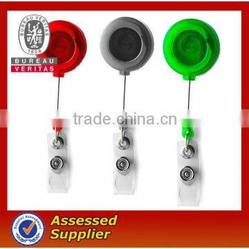 Hot selling novelty Eco-friendly plastic retractable badge holder for promotion